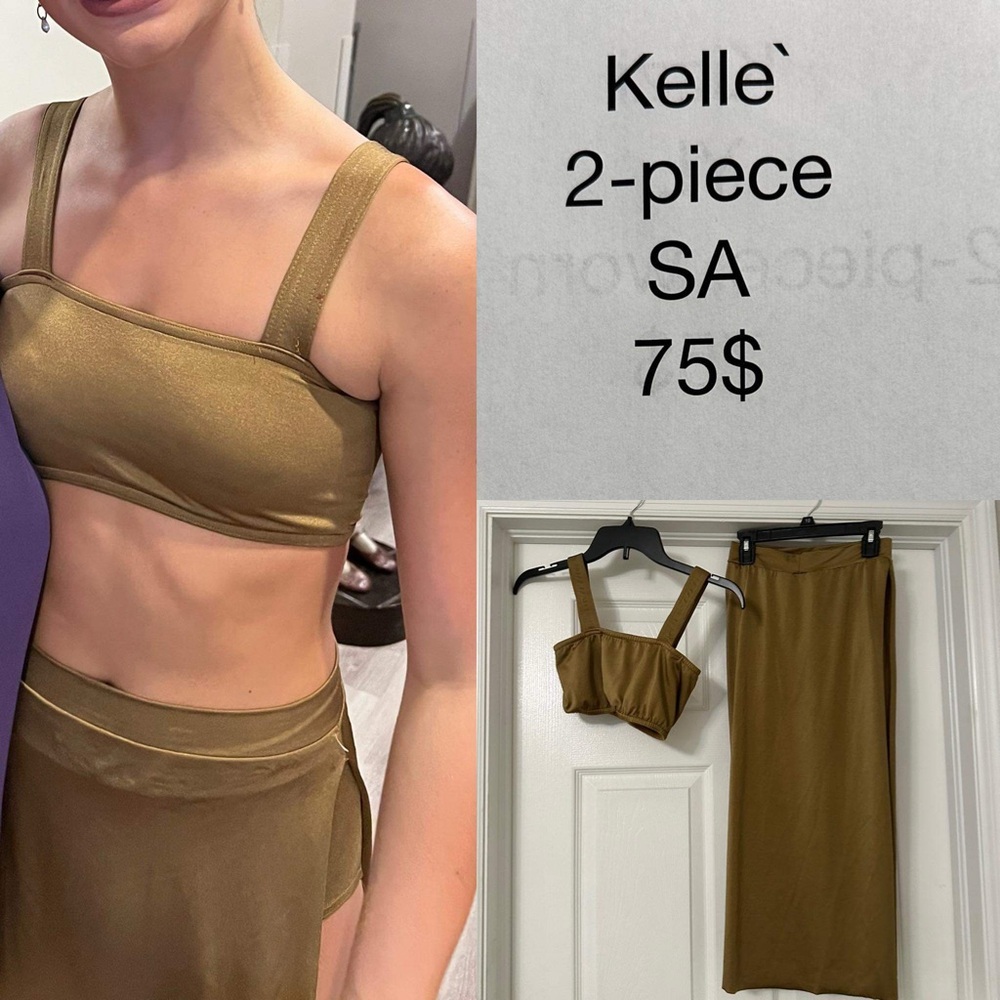 Kellé Costumes Gold Two-Piece Skirt Set